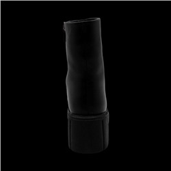 Ботинки из натуральной кожи на меху РМ-085-1 черные