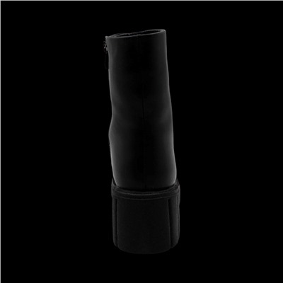 Ботинки из натуральной кожи на меху РМ-085-1 черные