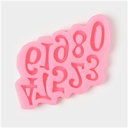 Молд для заливки «Цифры 2026», силикон, 15×10 см, МИКС
