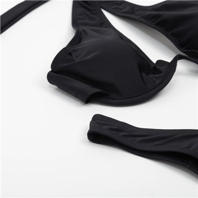 Купальник раздельный бельевой женский MINAKU, размер 48, чёрный