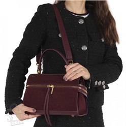 Сумка женская кожаная 68882BDAA wine red Baidou в Новосибирске