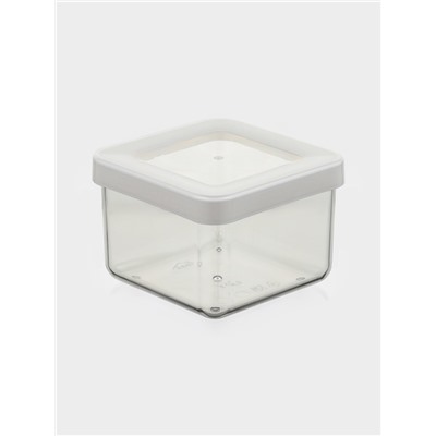 Ёмкость для хранения сыпучих продуктов IDEA «Степ», 500 мл, 10×7 см, пластик, крышка белая