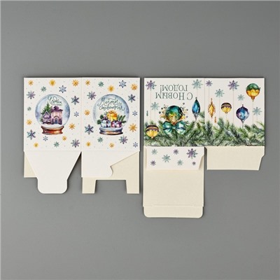 Бонбоньерка новогодняя «С новым годом», 6×7×6 см