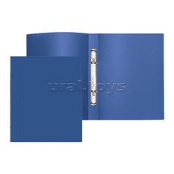 Папка на кольцах "Attomex" A4, 2 кольца Ø 16 мм, 500 мкм, фактура "песок" непрозрачная синяя