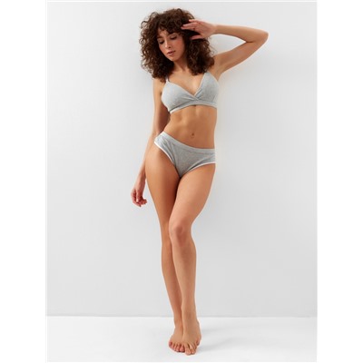 Комплект нижнего белья женский (топ, трусы) Collorista, серый, размер 46-48