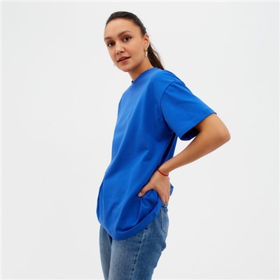 Футболка женская MINAKU OVERSIZE FIT, цвет электрик, размер 42