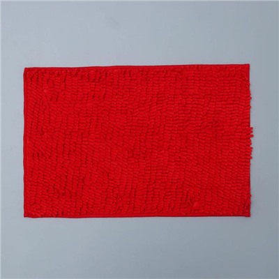 Коврик для дома «Доляна. Букли длинные», 40×60 см, красный