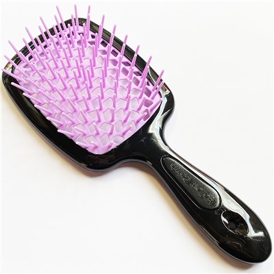 SUPERBRUSH Расческа для волос ЧЕРНО-ЛАВАНДОВАЯ