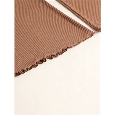 Брюки домашние женские SL HOME Soft Home, размер 48-50, цвет кофейный