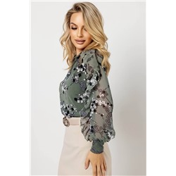 Блузка женская  7090/01/Оливковый