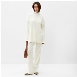 Костюм женский (свитер, брюки) MIST, размер 44-46 (М), молочный