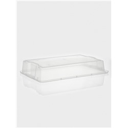 Контейнер для хранения Porter, 18 л, 66×42×12 см, с крышкой, цвет слоновая кость