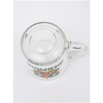 Кружка чайная стеклянная «23 Февраля», 200 мл