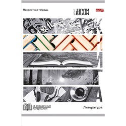 Тетрадь ЛИНИЯ 48л. ЛИТЕРАТУРА «КОНТРАСТЫ» (Т48-1417) эконом-вариант, б/о НАТАЛИ, 1033246