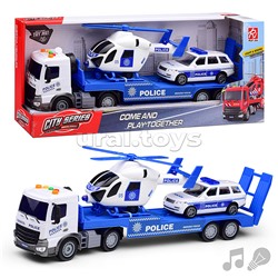 Машина "Полицейский транспорт" (свет, звук) в коробке