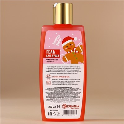 Гель для душа, 250 мл, аромат имбирного пряника, URAL LAB