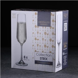 Набор бокалов для шампанского Strix, 200 мл, 6 шт
