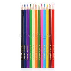 Карандаши цветные 12 цв. трехгранные 3+
