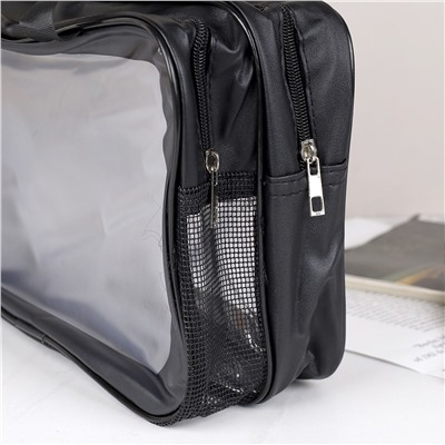 Сумка-органайзер 31х15х21 см черная / XN-007BL /уп 100/два отдела