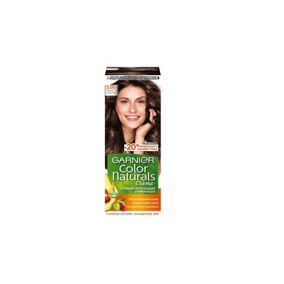 Garnier Color Naturals Стойкая Крем-Краска для волос 5.00 Глубокий каштановый 110мл