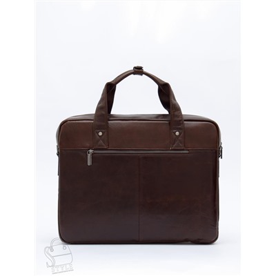 Портфель мужской кожаный 816XXL brown Fuzhiniao в Новосибирске