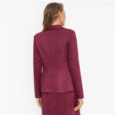 Жакет приталенного силуэта, Шоу-показ (бордовый)