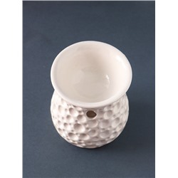 Аромалампа для эфирных масел «Пузырьки», керамика, белый, 8.5×8.5×9.5 см