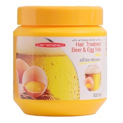 Carebeau Маска для волос восстанавливающая с пивом и яичным желтком, 500 мл 23615