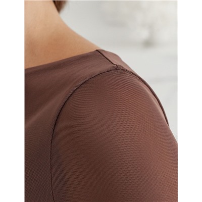 Джемпер с прозрачными рукавами