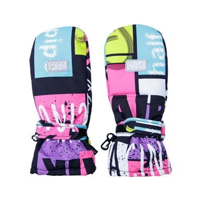 Варежки текстильные для девочек