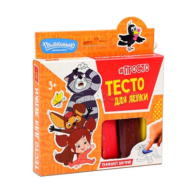 Игрушка для детей старше трех лет, для лепки из пластичных масс в наборе с торговым знаком «Волшебное тесто»: тесто для лепки. Простоквашино Тама-Тама