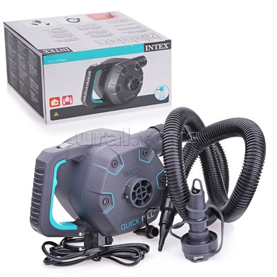 Насос электрический, 3 насадки, 220-240V, 66644 INTEX