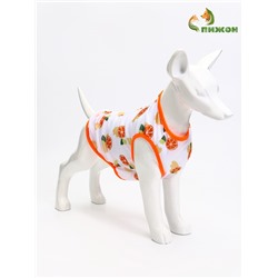 Футболка для животных «Апельсинка», размер L, ДС 34, ОГ 46 см