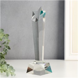 Фигурка стекло «Стела наградная. Звезда-кристалл», 24×7×5.5 см