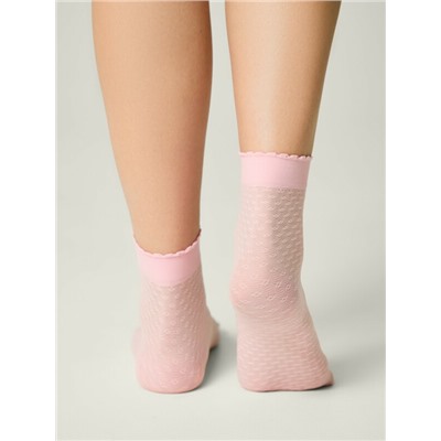 CONTE Тонкие носки с ажурным геометрическим рисунком JULIA