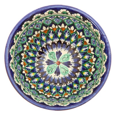 Бульонница узбекская Риштанская Керамика, 1 л, d=18 см, МИКС