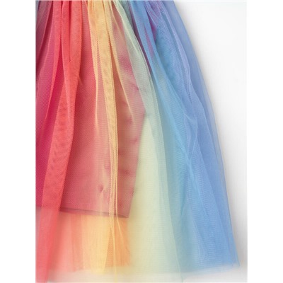 Комплект трикотажный для девочек: джемпер (футболка), юбка-шорты