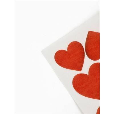 Вафельные картинки для украшения десертов и тортов «Сердечки», А5