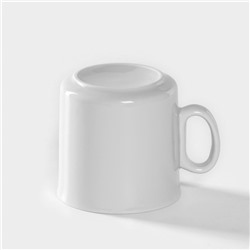 Кружка Добрушский завод «Непоседа», 200 мл, фарфор, белая