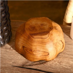 Салатник, 17×17×8 см, тиковое дерево