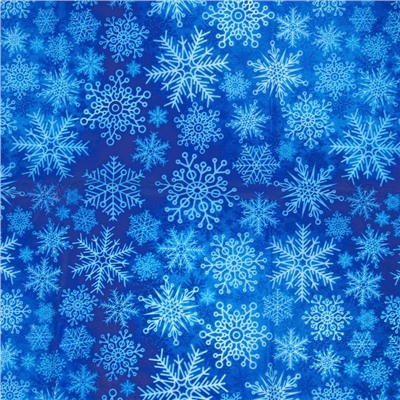 Бумага упаковочная тишью, новогодняя упаковка «Снежинки», 50×66 см