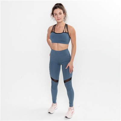 Легинсы спортивные женские OEMEN, голубые, размер 44 (S)