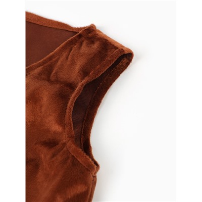 Карнавальный костюм «Медведь Потапик», жилет, шорты, шапка, размер 110-56