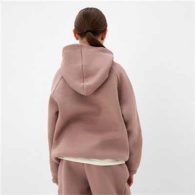 Толстовка (худи) для девочки MINAKU: CRUSH, тёмно-розовая, рост 104 см