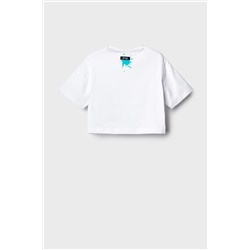 Фуфайка трикотажная для девочек (футболка) PLAYTODAY, 1240320