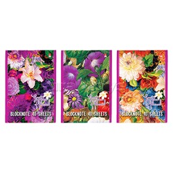 Блокнот А5 40 л. "Цветы NEW" 3 вида