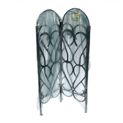 Арка садовая, 230×125×36.5 см, для вьющихся растений, металлическая, зелёная