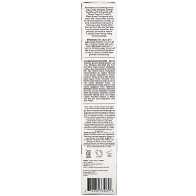 Desert Essence, Prebiotic, Plant-Based Toothpaste, Gingermint,  6.25 oz (176 g)