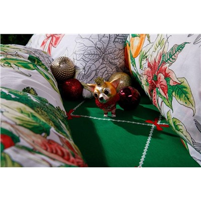 КПБ Новогодний букет поплин сем.