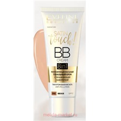 Eveline Многофункциональный тональный Крем Satin touch! BB Cream 8 в 1 с увлажняющей сывороткой SPF10 тон 002 beige